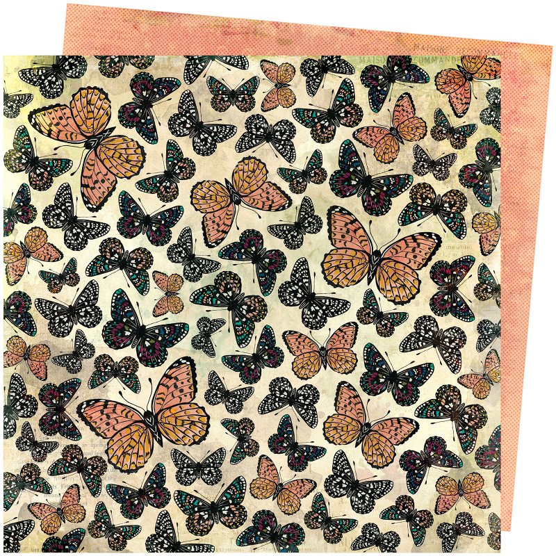 Лист двусторонней бумаги Mariposa, коллекция Storyteller от Vicki Boutin, 30,5х30,5