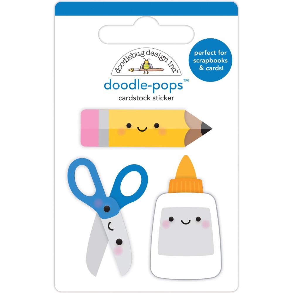 Обьемные 3D наклейки Doodlebug Doodle-Pops 3D - Cut & Paste