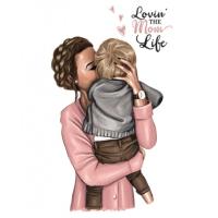 Термокартинка "Lovin the mom life"