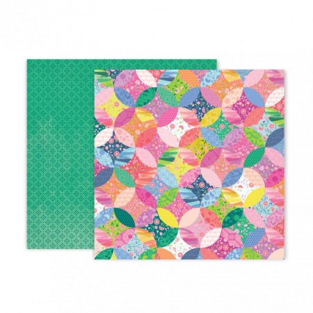 Лист двусторонней бумаги к коллекции Horizon - Лист Paper 12, от Pink Paislee, 30,5х30,5 см