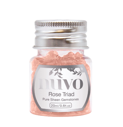 Декоративные драгоценные камешки Nuvo Pure Sheen Gemstones  - Цвет Rose Triad