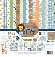 Набор двусторонней бумаги Baby Boy от Echo Park Paper, 11л. + 1л. Наклеек, 30х30 см