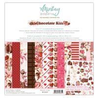 Набор двусторонней бумаги Chocolate Kiss, 12 листов 30,5х30,5см, 240 г/м от Mintay paper