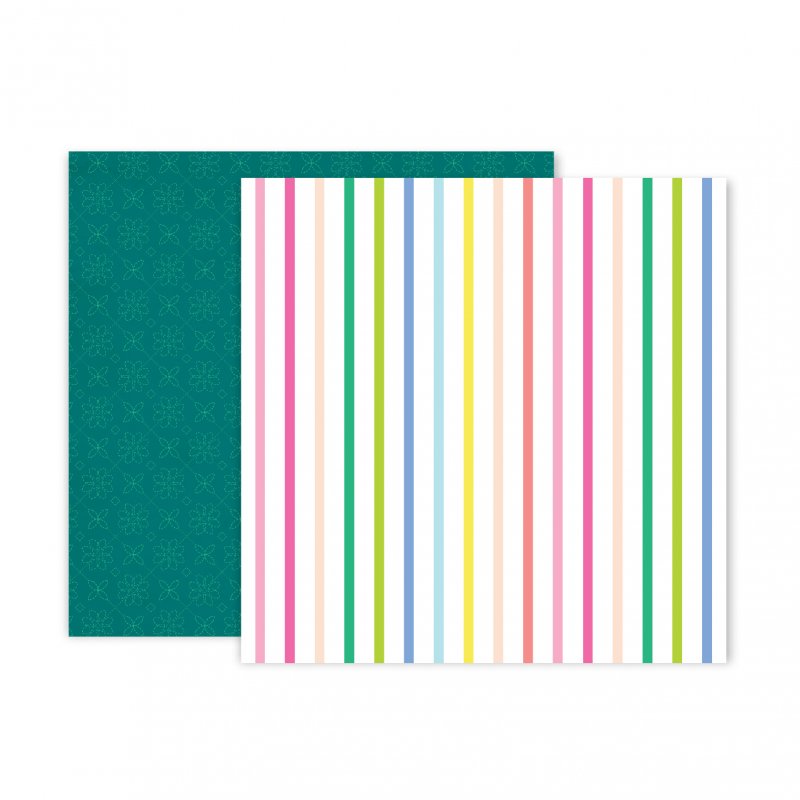 Лист двусторонней бумаги к коллекции Horizon - Лист Paper 19, от Pink Paislee, 30,5х30,5 см