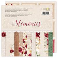 Набор двусторонней бумаги Memories от Lemoncraft, 30x30 см, 6 листов+бонус, плотность 250 гр/м2