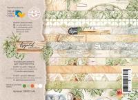 Набор бумаги  Tropical adventure DB0021-A5, A5, 12 двусторонних листов, пл. 190 г/м2, от DreamLight Studio