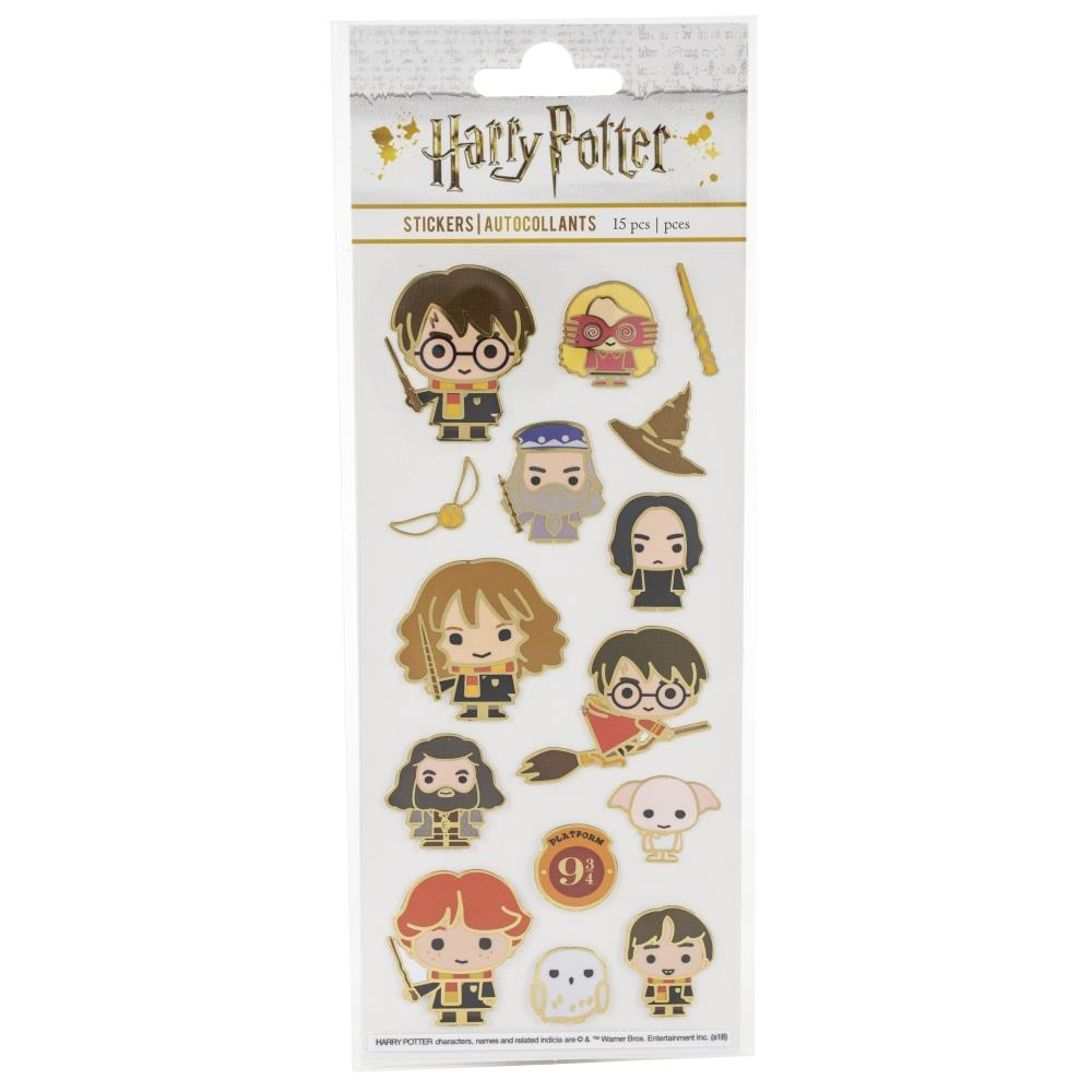 Лист наклеек с фольгированием - персонажи Гарри Поттер -  Sticky Pix Faux Enamel Stickers   - Harry Potter Characters от Paper House
