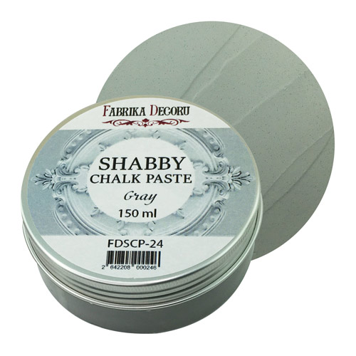 Меловая паста Shabby Chalk Paste Серая 150 мл, от Fabrika Decoru