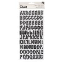 Стикеры-алфавит из фоамирана с фольгированием  коллекция Hey, Pumpkin 180 шт, от Crate Paper