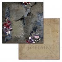  Лист двусторонней бумаги "Love potion" 30,5х30,5 см (190 г/м), коллекция "The dark desire", от Summer Studio