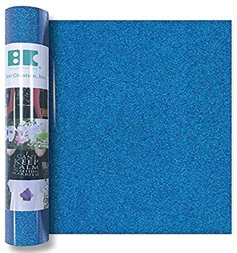 Термотрансферная пленка Best Creation Glitter Iron-on Sheet, Ocean Blue, 1/3 часть 20Х30 см