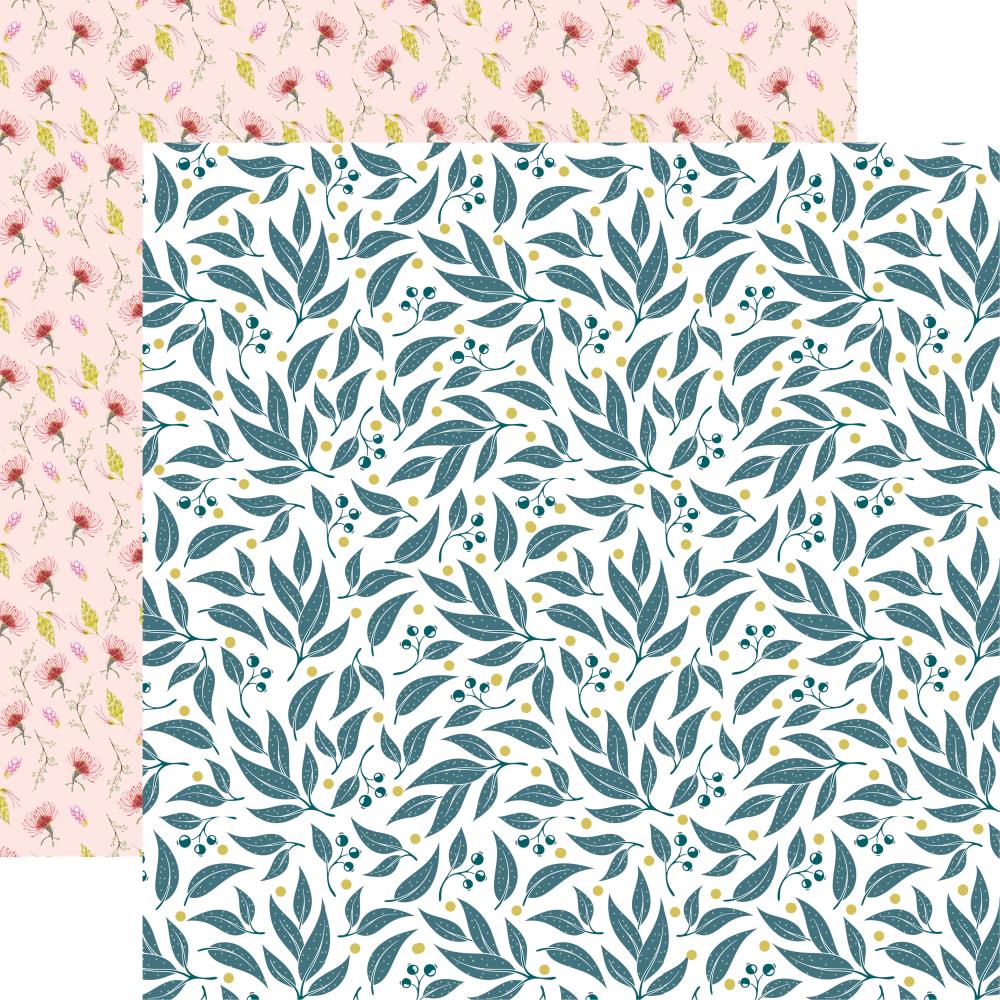 Лист двусторонней бумаги Flowering - Native Breeze от Kaisercraft, 30x30
