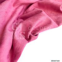 Отрез двусторонней замши, цвет Ярко-розовый, 50х35 см
