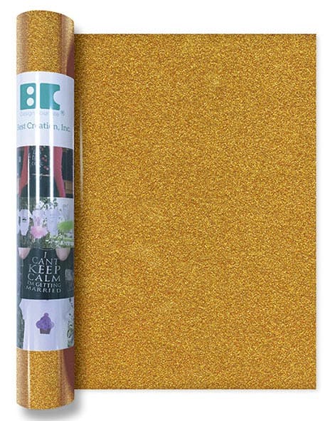 Best Creation Glitter Iron-on Sheet, Dark Gold, 1/3 часть (20х30 см)