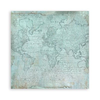 Набор отрезов ткани к коллекции AROUND THE WORLD от Stamperia, 4 шт 30х30 см, SBPLT14