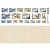 Лист с картинками 10х30 см Дачный Новый Год. Марки, от ScrapMania
