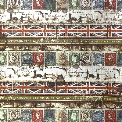 Набор бумаги с серебряным фольгированием к коллекции London's Calling, 5 листов 15х15 см, 120 г, от Ciao Bella