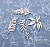 ПРЕДЗАКАЗ! Чипборд Листья пальмы 1А, коллекция Тропики, Goldenchip