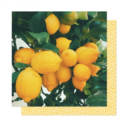 Лист двусторонней бумаги Lemon Drop, Коллекция Its All Good, от Dear Lizzy, 30,5х30,5