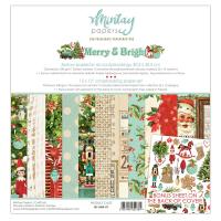 1/2 Набора двусторонней бумаги "Merry&Bright", 6 листов 30,5х30,5см, 240 г/м от Mintay papers