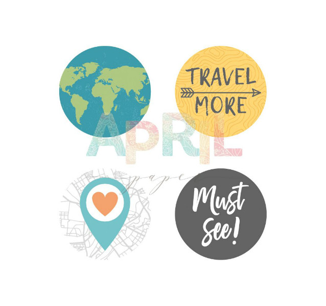 Набор фишек TRAVEL more 4 шт  от AprilPaper