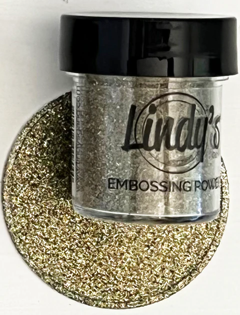 Пудра для эмбоссинга Fairy Garden Green с глиттером, от Lindy's Stamp Gang