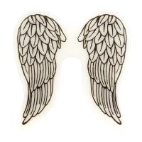 Штамп резиновый Ангельские крылья 5.8 см х 5.8 см, от Mr.Painter