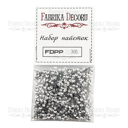 Набор пайеток - 305, серебро, от Fabrika Decoru