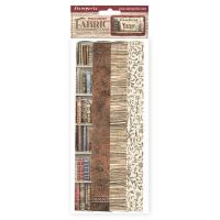 Набор отрезов ткани к коллекции VINTAGE LIBRARY от Stamperia, 4 шт 30х30 см