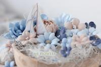 Набор цветов Песок и Море, 17 шт, от ME_Flowers
