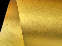 Бумага дизайнерская MAJESTIC 70*100 cм (ТОЛЬКО САМОВЫВОЗ) classic глад., двусторонняя, металлик "Сияние золота", 290 г/м2