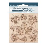 Чипборд LEAVES к коллекции MAGIC FOREST от Stamperia, 14X14 см, SCB160