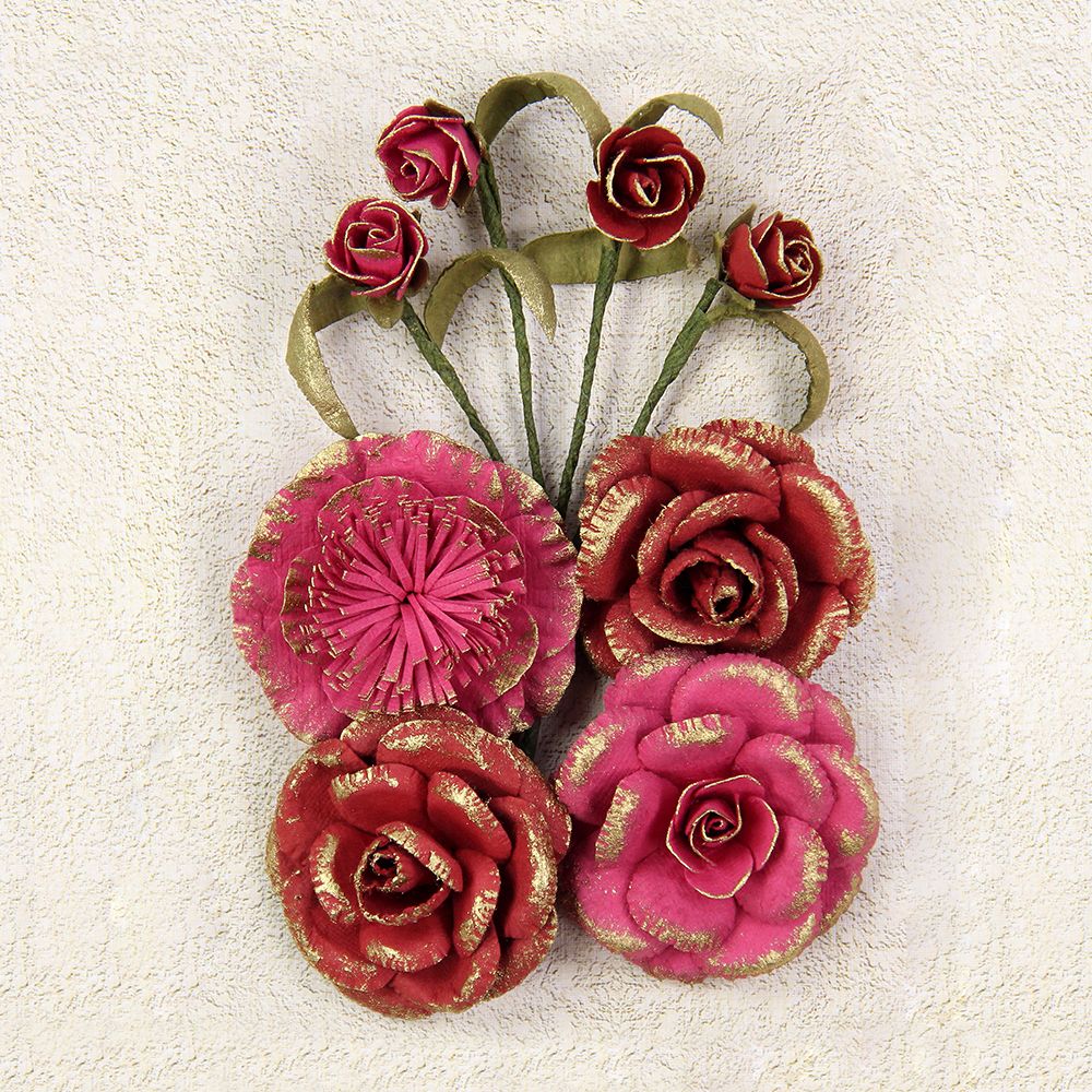 Набор цветов Victorian Melinda - Passion, 5 шт от Little Birdie