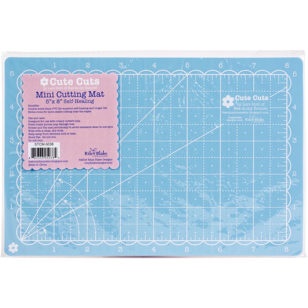 Коврик мат для резки  Riley Blake Cutting Mat (13х20см) Голубой/розовый