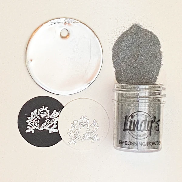 Пудра для эмбоссинга Slam Dunk Silver, от Lindy's Stamp Gang
