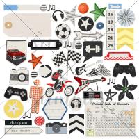 Лист односторонний для вырезания Драйв! 20*20см, плотность 190гр, от Summer Studio