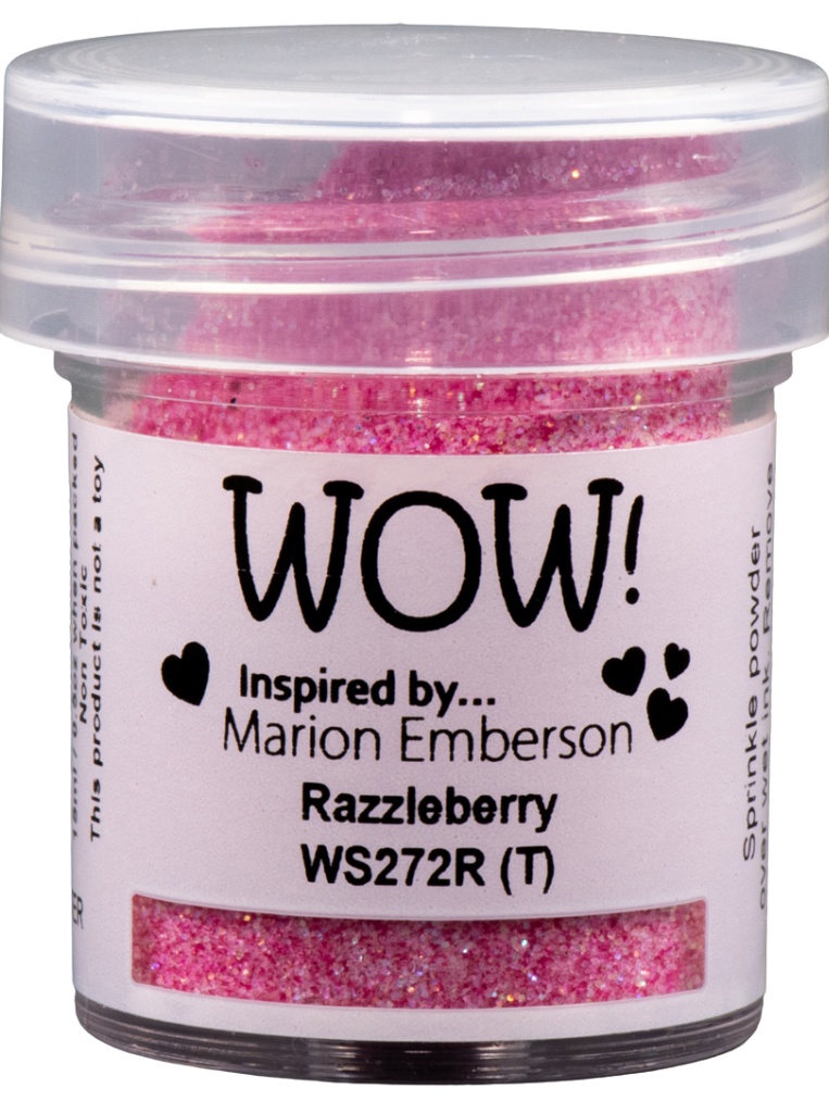 Пудра для эмбоссинга с глиттером "Embossing Glitters Wow Razzleberry - Regular" от WOW!, размер обычный