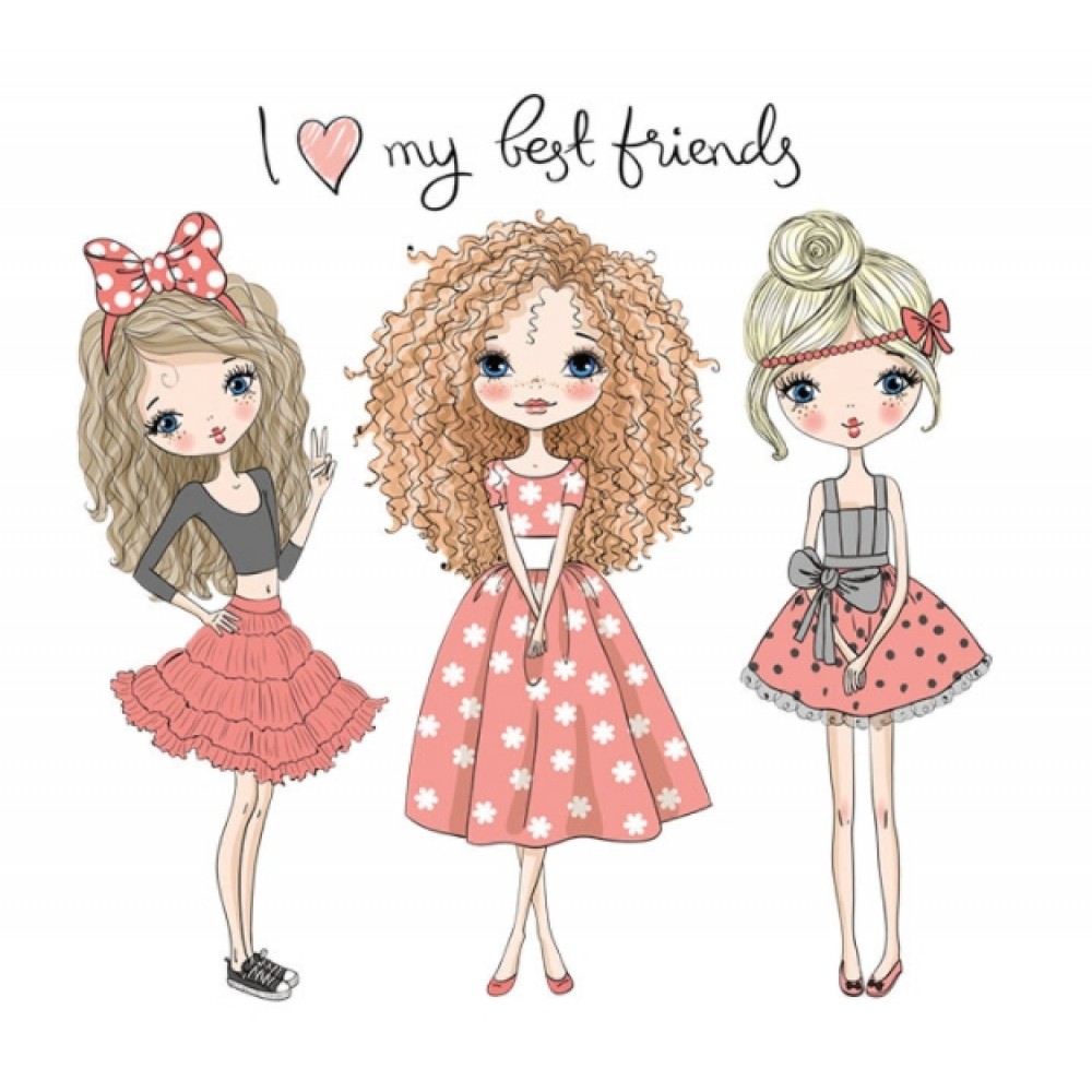 Термокартинка "I love my best friends"