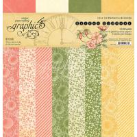 Набор двусторонней фоновой бумаги Garden Goddess от Graphic 45, 30,5х30,5 см, 16 листов