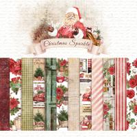 1/3 Набора для вырезания "Christmas Sparkle" DB0012-cut, A5, 6 двусторонних листов, пл. 190 г/м2, от DreamLight Studio