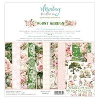 Набор двусторонней бумаги Peony Garden, 12 листов 30,5х30,5 см, 240 г/м, от Mintay Papers