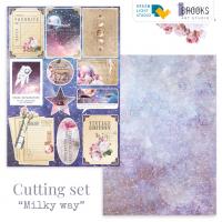 Лист с элементами для вырезания "Milky way" DB0005-cut-5, A5, пл. 250 г/м2, от DreamLight Studio