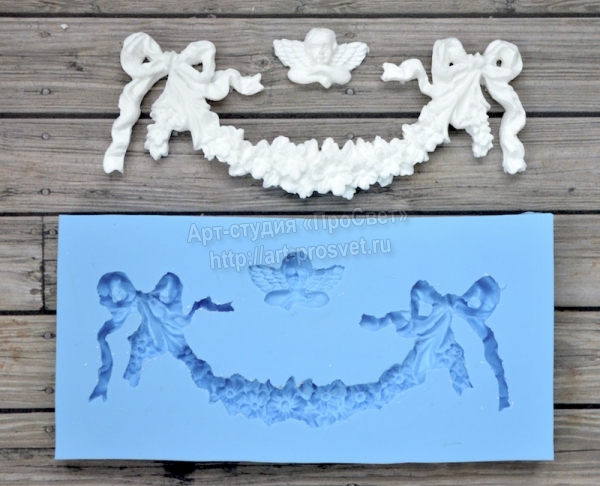 Молд гирлянды с бантами от Art-Prosvet