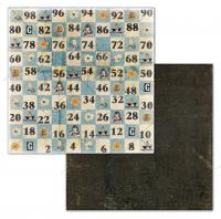 Лист двусторонней бумаги "Steps" 30,5х30,5 см (190 г/м), коллекция "Back to school", от Summer Studio