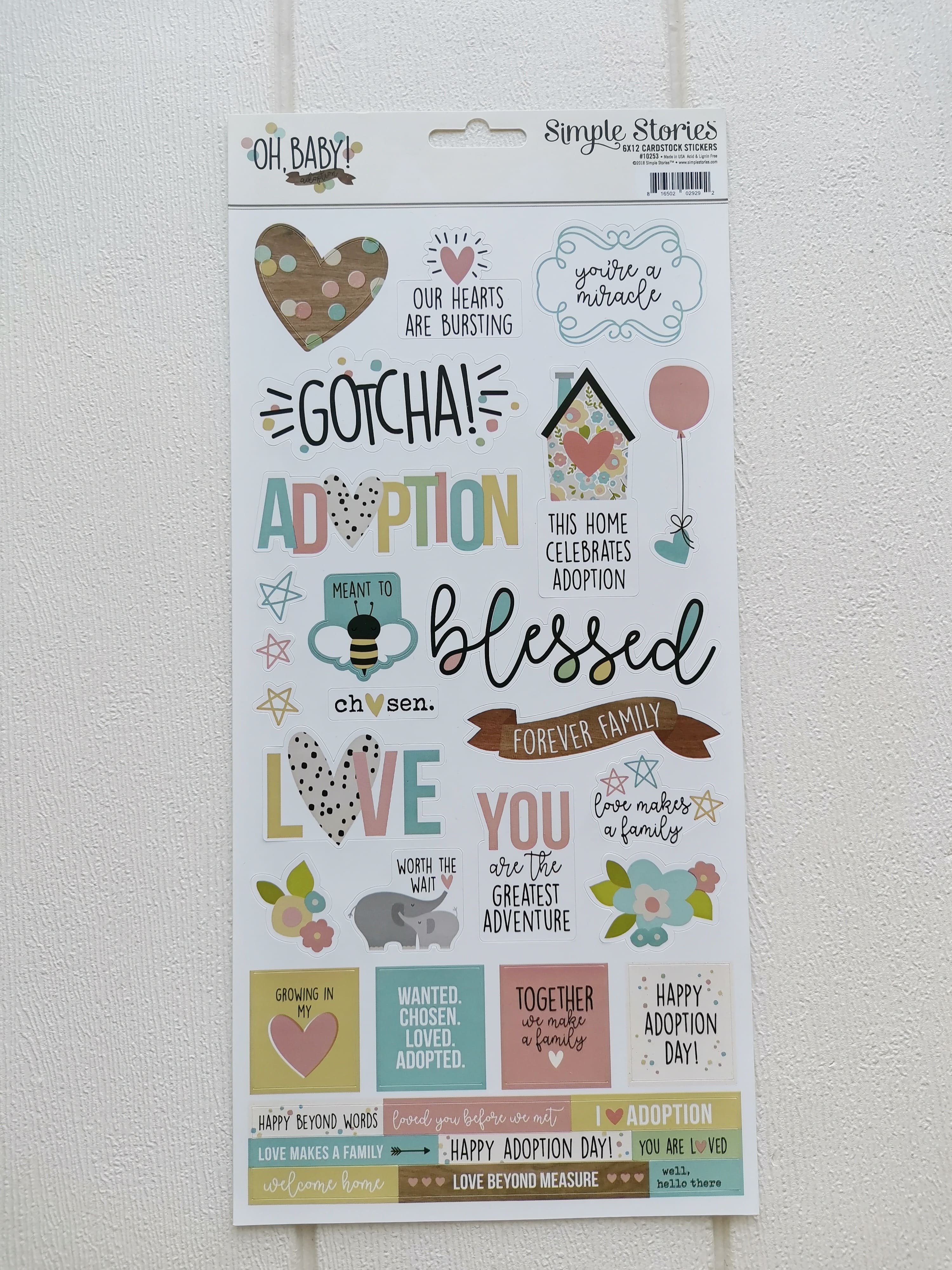 Стикеры Oh, Baby! Adoption Cardstock Stickers