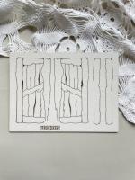 Чипборд Деревянные двери, коллекция Мистическая, от Paper Blonde
