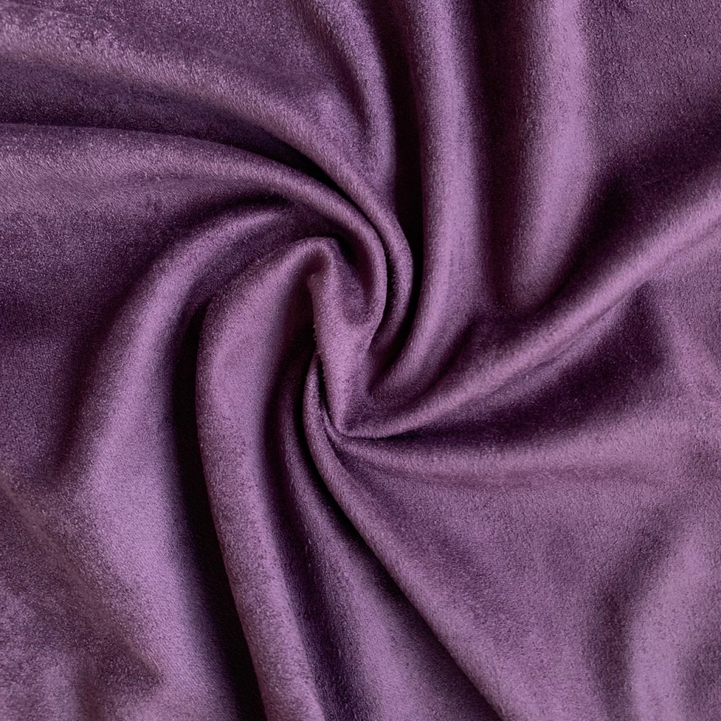 Отрез двусторонней замши Баклажановый, 50x35 см