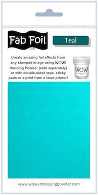 Фольга Fabulous Foils "Teal" от WOW!, бирюзовый