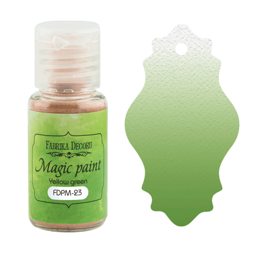 Сухая краска "Magic paint" цвет "Желто-зеленый", 15мл