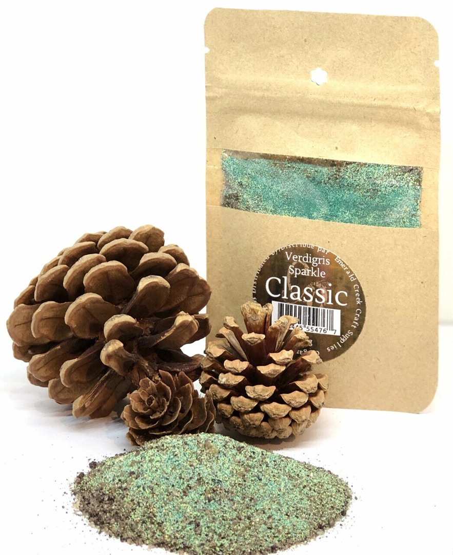 Пудра для эмбоссинга Verdigris Sparkle, серия Classic /Sparkle, от Emerald Creek